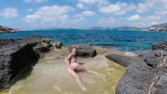 Travel Nude – Pettite Nudist Whore Staged A Spicy Show Outdoor Mallorca